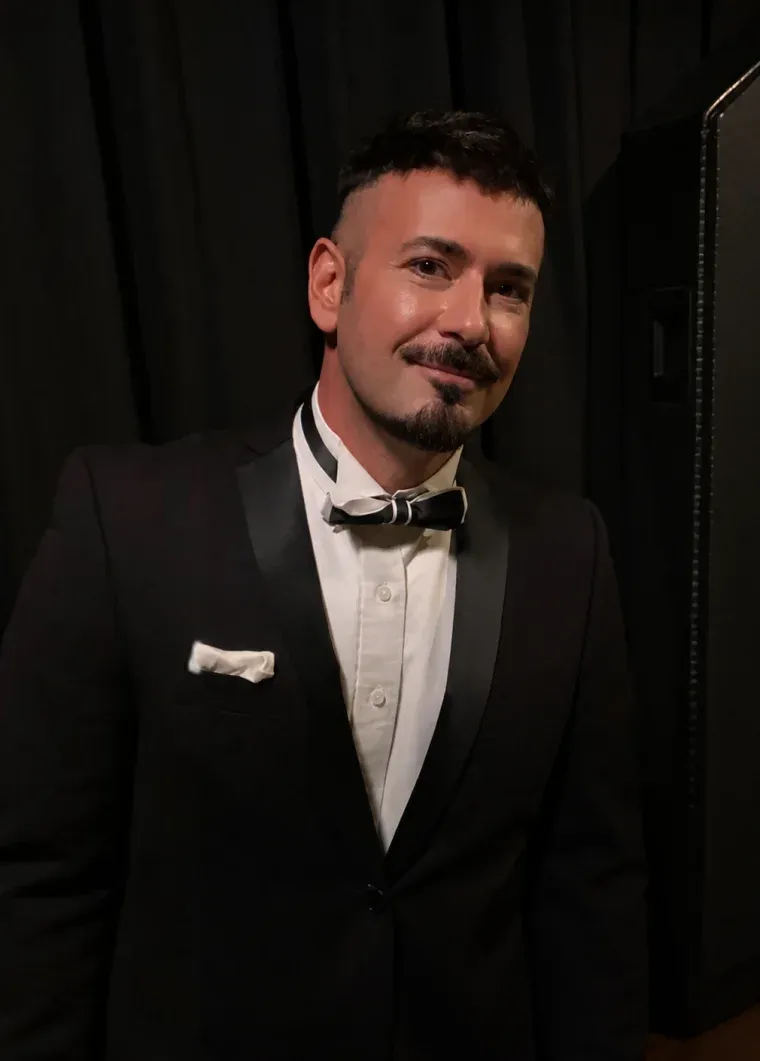 Terry Barber in black tie